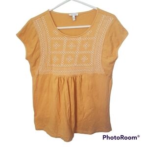 𝅺Ella Moss Embroidered T-shirt